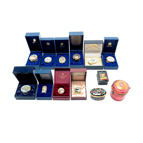 Collection of Thirteen Miniature Boxes, Most Halycon (1 of 10)