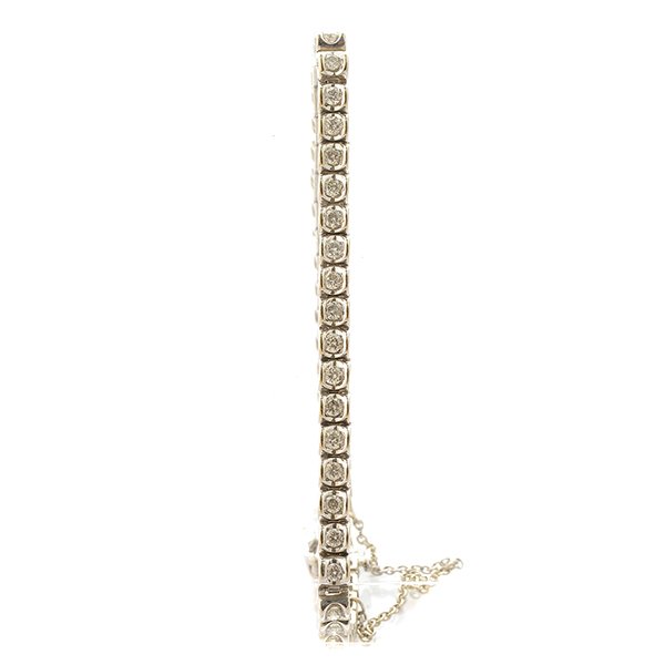 Diamond, 14k White Gold Bracelet. (1 of 4)