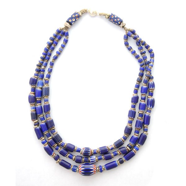 Venetian Glass Bead, Silver Necklace. (1 of 4)