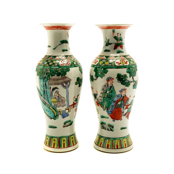 A Pair of Famille Verte Vases (1 of 8)