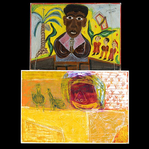 2 Haitian paintings, One by Wesner Laforest (1 of 6)
