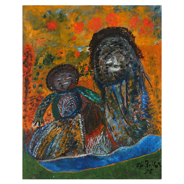 Haitian Painting by ROBERT BRICE, Father and Son (1 of 4)