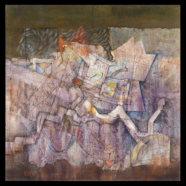 ARMANDO VILLEGAS "Abstract Composition" Oil (1 of 5)