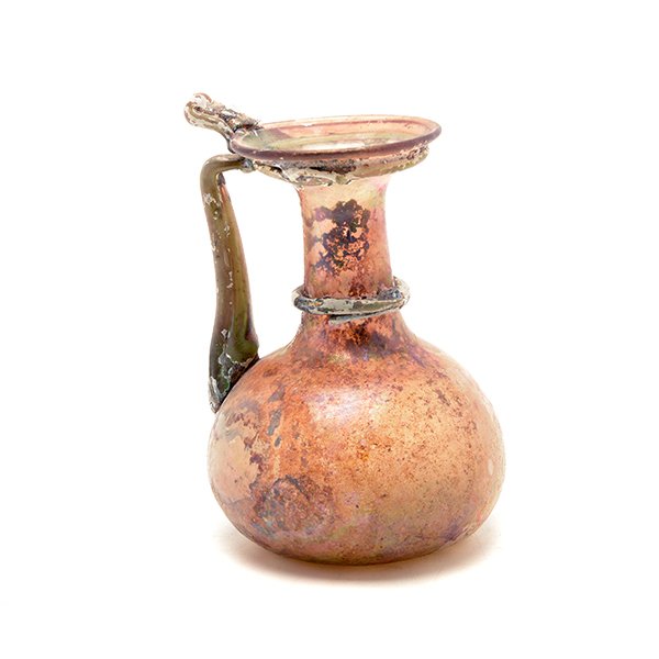 Roman Iridescent Glass Handled Ewer (1 of 6)