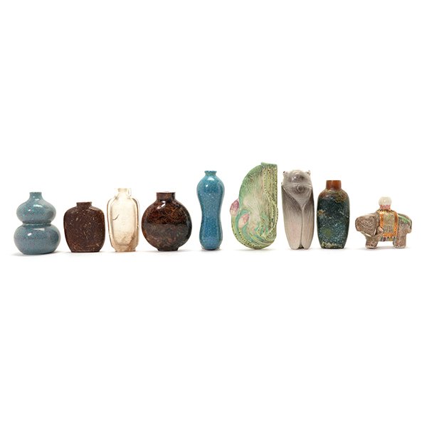 A Group of Nine Snuff Bottles (1 of 10)