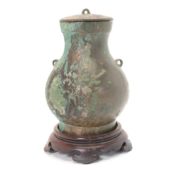 A Small Bronze Jar and Cover, Han Dynasty (1 of 10)