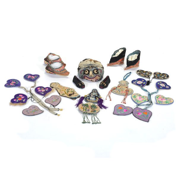 A Group of Embroidered Silk Accessories (1 of 7)