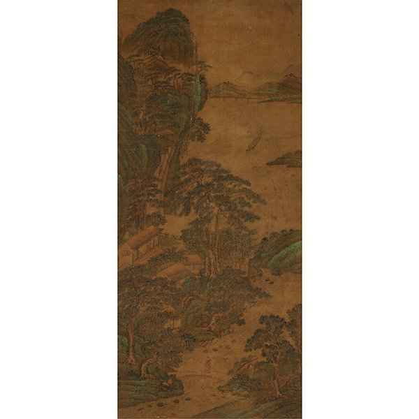 After Wen Zhengming (1470-1559): Summer Landscape (1 of 3)