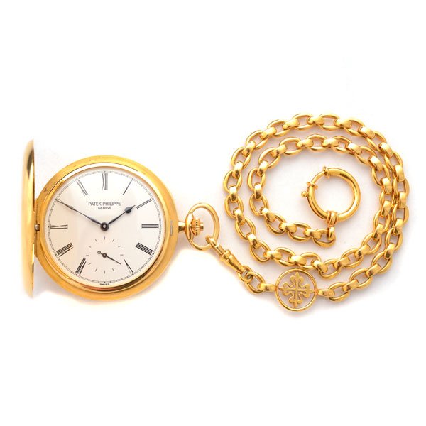 Patek Philippe 18k Yellow Gold Pocket Watch with Patek (1 of 9)