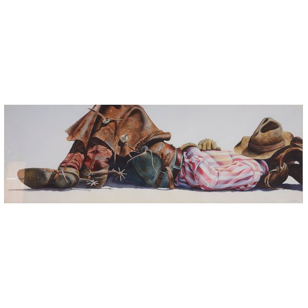 NELSON BOREN "Lazy Afternoon" Watercolor. (1 of 5)