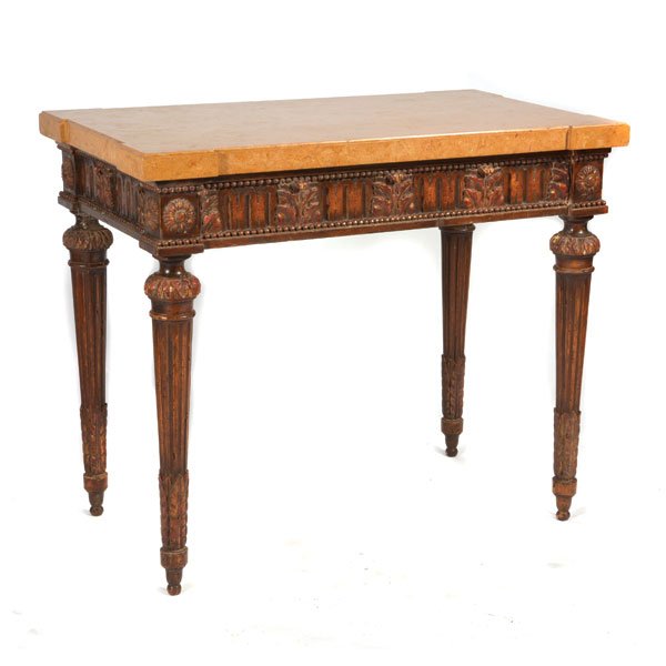 Pair of Italian Neoclassical Style Giltwood Console (1 of 8)