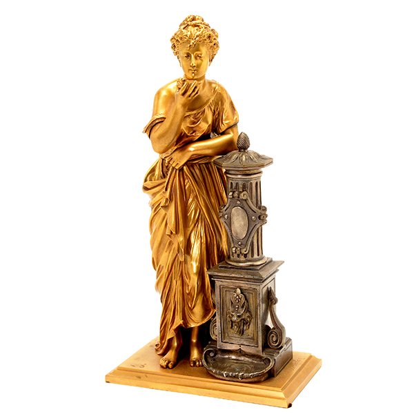 Emile Bruchon, Gilt Bronze and Silver Figure of Venus (1 of 10)