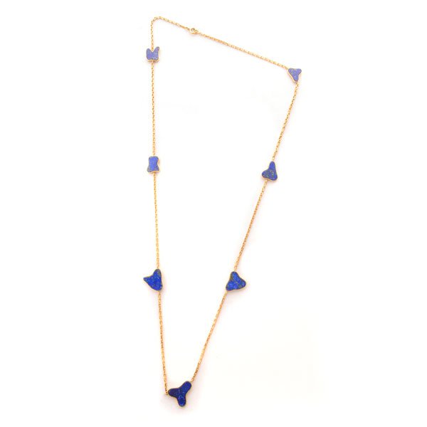 Lapis Lazuli, 14k Yellow Gold Necklace. (1 of 4)
