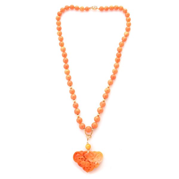 Jade, 14k Yellow Gold Pendant Enhancer Necklace. (1 of 6)