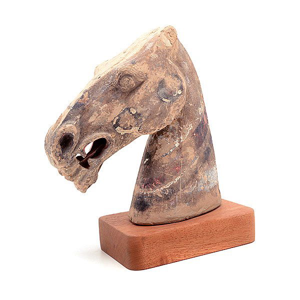 A Pottery Horse Head, Han Dynasty (1 of 7)