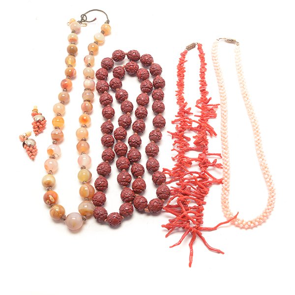 Four Necklaces and a Pair of Earrings, Early 20th (1 of 10)