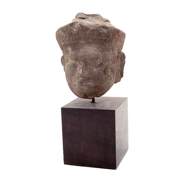 Khmer Sandstone Buddha Head, 12th/13th Century (1 of 6)