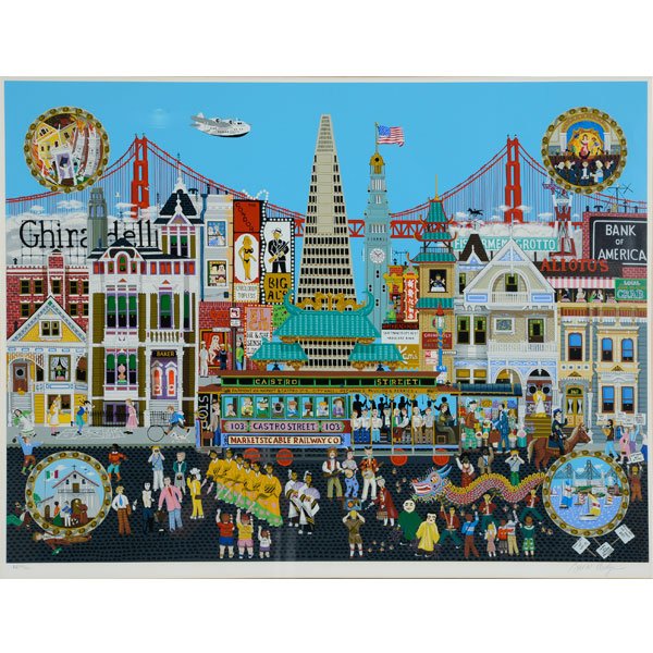 BILL W. DODGE "San Francisco" Serigraph. (1 of 5)