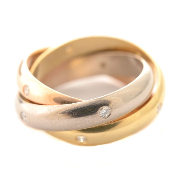 Cartier "Trinity De Cartier" Diamond, Tricolor Gold (1 of 4)