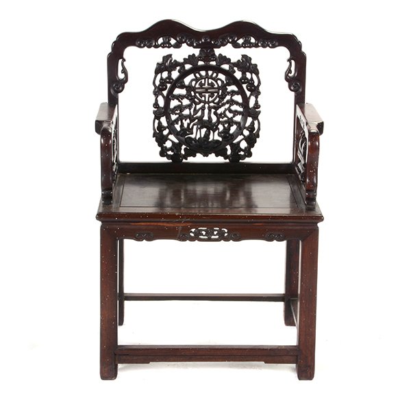 A Carved Rosewood Armchair (1 of 9)