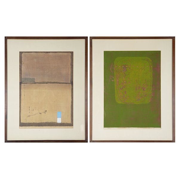 Two Modern Japanese Woodblock Prints (1 of 7)