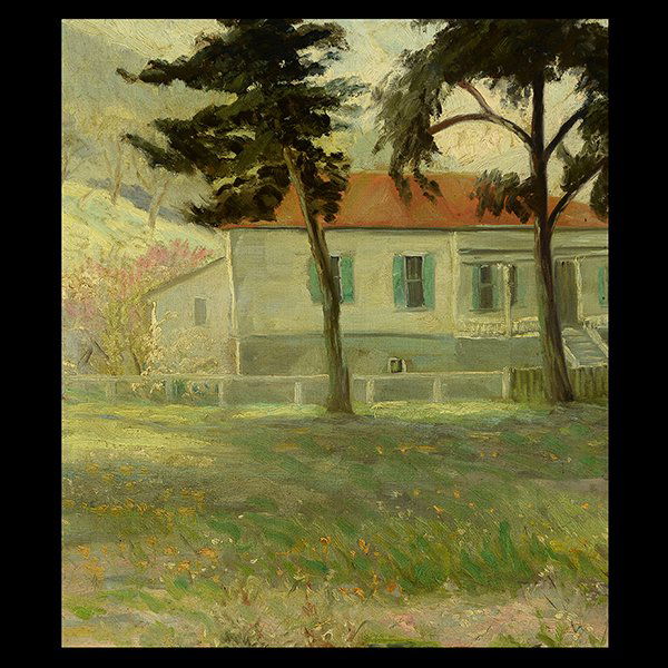 CALIFORNIA SCHOOL "San Francisco Presidio" Oil on (1 of 5)