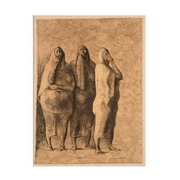 FRANCISCO ZUNIGA "Three Standing Women" Lithograph. (1 of 8)