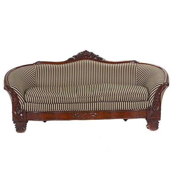 Victorian Rococo Revival Upholstered Sofa (1 of 10)