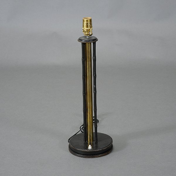 Jacques Adnet Brass and Leather Clad Table Lamp (1 of 1)