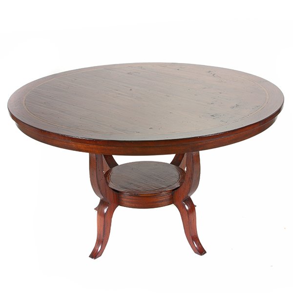 Circular Mahogany Pedestal Dining Table (1 of 6)