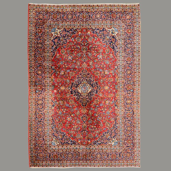 Kashan Carpet: 8 feet 1 inch x 11 feet 2 inches (1 of 4)