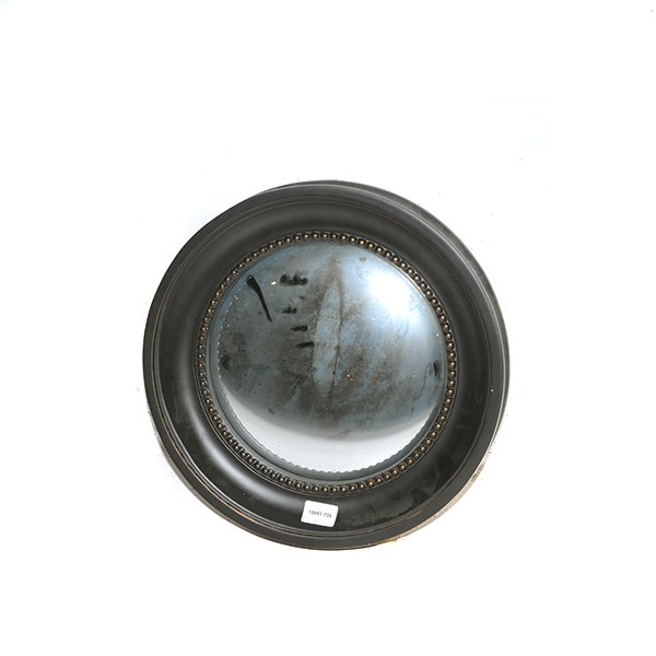 Round Black Colonial Mirror Diameter 16" (1 of 1)