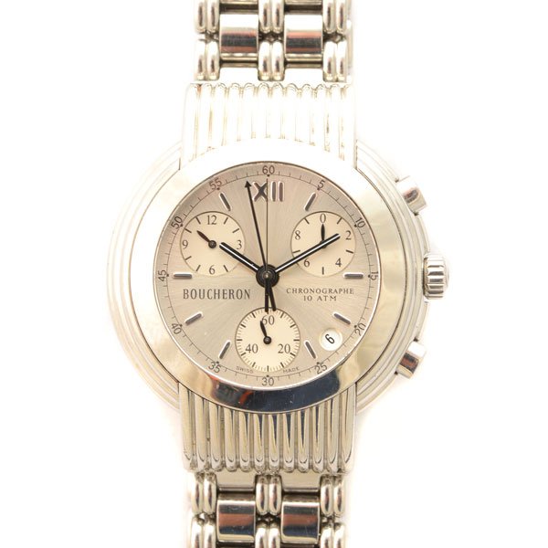 Boucheron Stainless Steel Chronograph Wristwatch. (1 of 4)