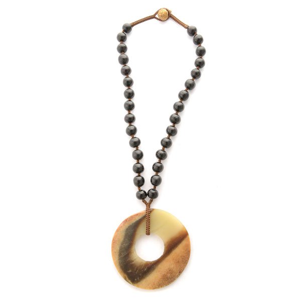 Chinese Jade, Seed Prayer Bead Necklace. (1 of 5)