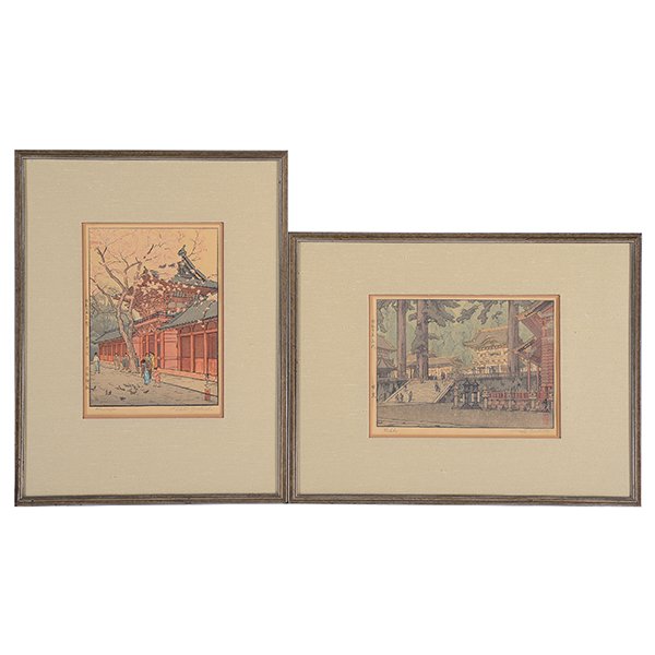 Toshi Yoshida (1911-1995): Two Woodblock Prints (1 of 5)