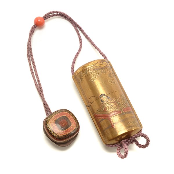 A Gold Lacquer Five-Case Inro by Koma Kansai*, Late (1 of 10)