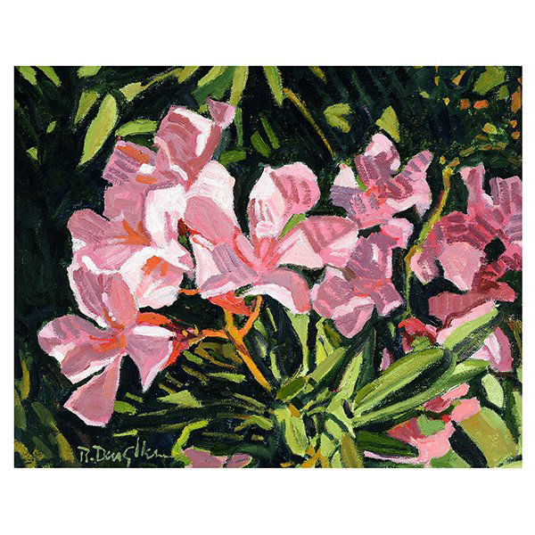 ROBERT DAUGHTERS "Oleander Color" Oil on Canvas. (1 of 5)