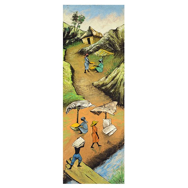 JACQUES ENGUERRAND GOURGUE "Landscape with Figures" Oil (1 of 5)