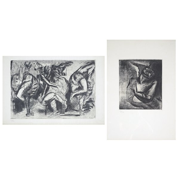 JOSE OROZCO "Demon II" & "Contorsionistas II" Aquatint (1 of 10)