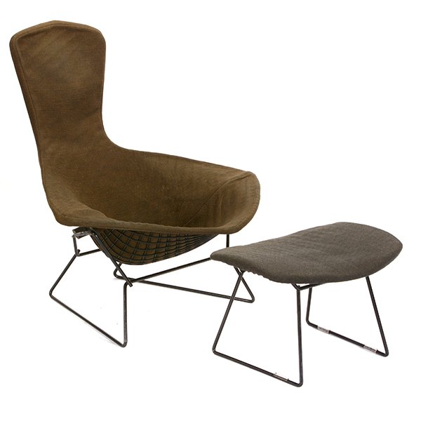 Harry Bertoia Knoll Bird Chair and Ottoman (1 of 7)