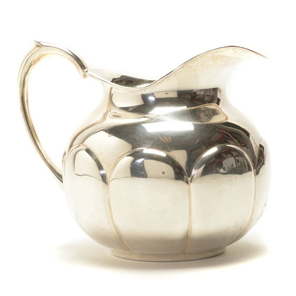 Ortega Mexican Deco Sterling Silver Pitcher (1 of 10)