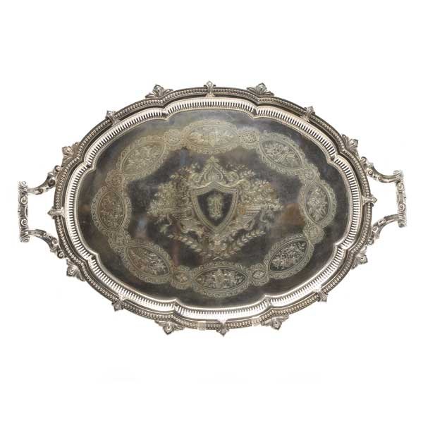 Mappin & Webb Prince's Sheffield Silver Plated Tea Tray (1 of 5)