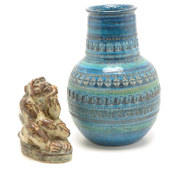 Aldo Londi for Bitossi Ceramic Vase and a Royal (1 of 10)