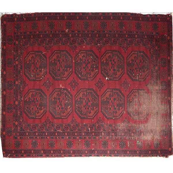 Machine Made Red Rug 65" x 90" (1 of 1)