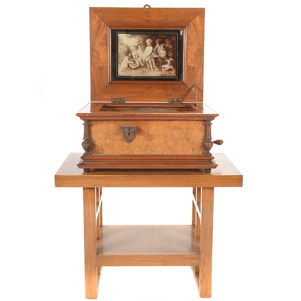 Symphonium Walnut Cased Music Box on Stand (1 of 10)