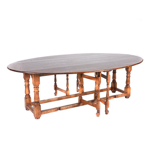 Flemish Baroque Style Dropleaf Dining Table (1 of 7)