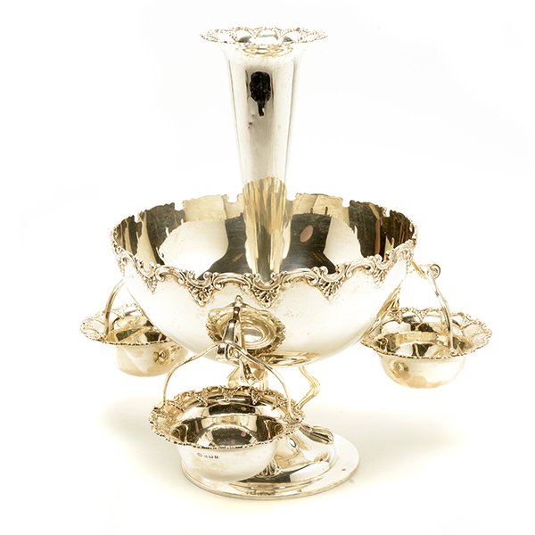 Edwardian Sterling Epergne, Hukin & Heath, Birmingham, (1 of 10)