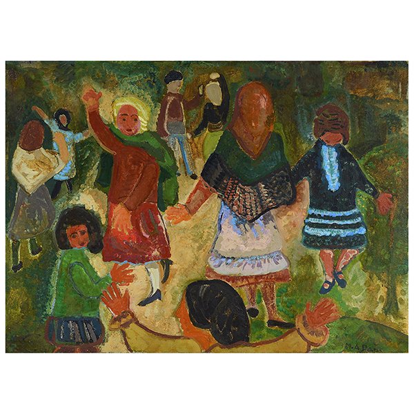 MARIA ANTONIA DANS "The Dance" Double Sided Painted Oil (1 of 3)