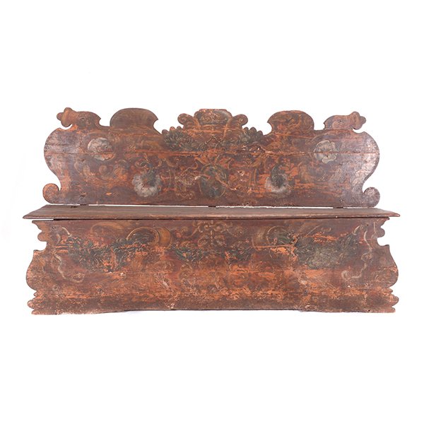 Italian Baroque Paint Decorated Cassapanca (1 of 7)