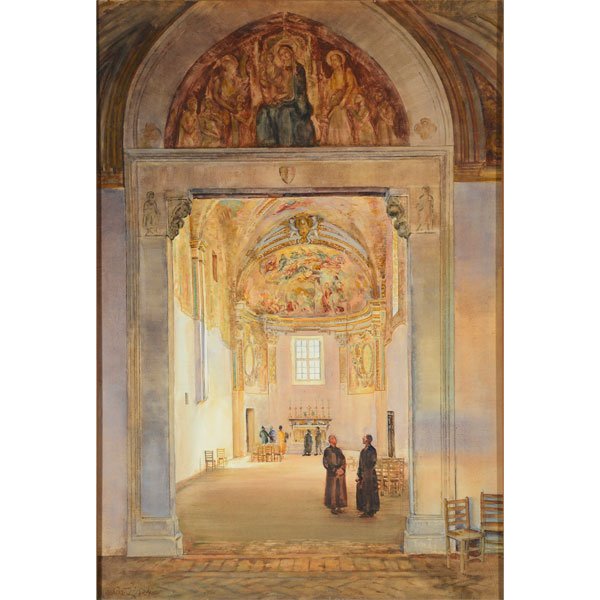 EUROPEAN SCHOOL "Apse of Certosa di San Giacomo, Capri; (1 of 8)